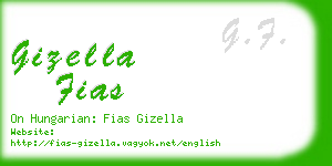 gizella fias business card